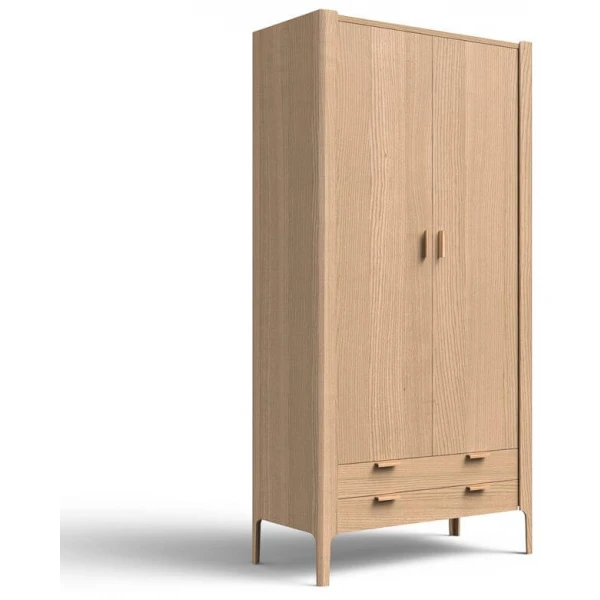 Vista mueble Armario 2 puertas 2 cajones Bodonni