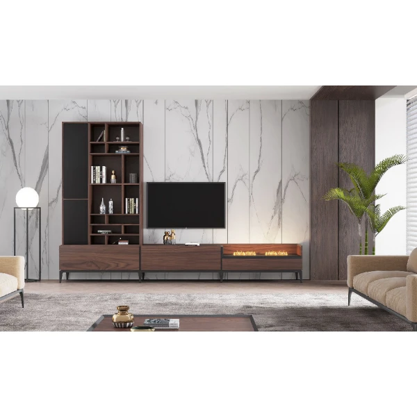 Mueble tv con libreria castelo