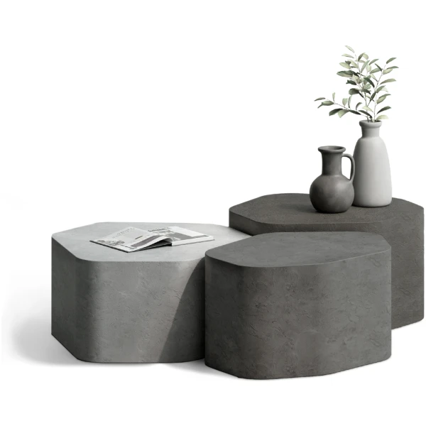 Set Mesa de cafe/ centro Mortex Menhir