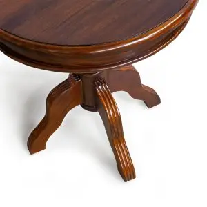 Velador Pie Torneado caoba